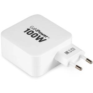 Зарядное устройство Digma Pro DPW10B DPW1B0G012WH 100W 5A (PD+QC) 2хUSB-C/USB-A универсальное белый 