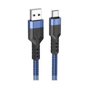 Кабель Hoco U110 70615 USB (m)-USB Type-C (m) 1.2м синий до 3A