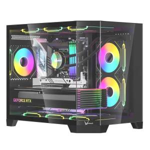 Корпус Formula Crystal Z6M Floe черный без БП mATX 4x120mm 2xUSB3.0 audio bott 3 вентилятора в компл
