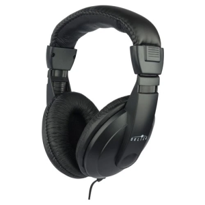 Наушники Oklick HP-M211V 1.8м черные проводные разъем 3,5мм