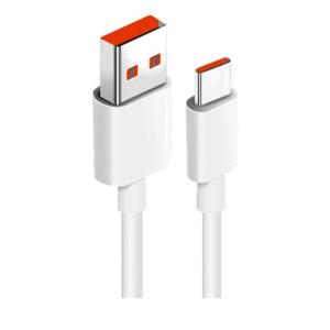 Кабель USB-Type-C 6A 1метр белый