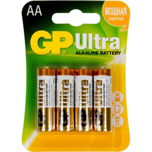 Батарейка GP 15AU Ultra Alkaline AA (4шт)