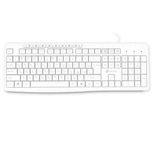 Клавиатура Oklick 305M белый USB Multimedia 1875227