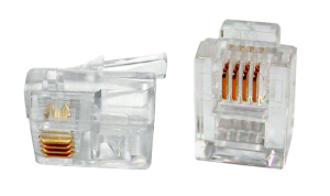 Коннектор RJ-11 6P6/4C (100шт)