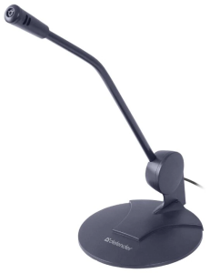 Микрофон Defender MIC-117 серый, кабель 1,5 м