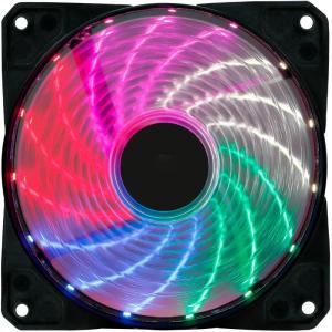 Вентилятор Оклик OG-CF120RGB2-BK RGB 120х120x25 черный 3-pin 4-pin (Molex) Ret