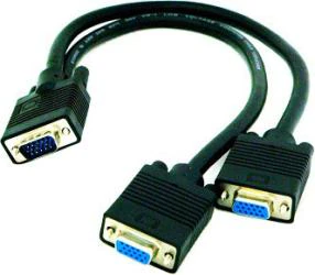 VGA сплиттер VVG6530 1=>2 (1x15M/2 x15F) 0.3m