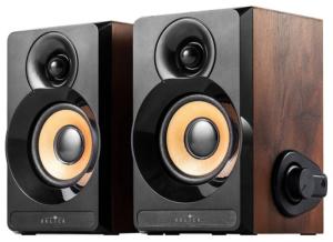 Колонки Oklick OK-161 2.0 dk.wooden dark 6W портативные