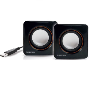 Колонки SunWind SW-SP100 2.0 черные 6Вт