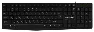 Клавиатура SunWind SW-KB100 черный USB 1570653