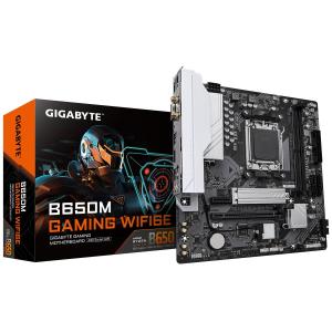Материнская плата Gigabyte B650M GAMING WIFI6E AM5, AMD B650, 2xDDR5-5200 МГц, 1xPCI-Ex16, 1xM.2, Mi