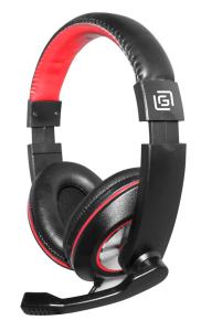 Наушники с микрофоном Oklick HS-L390G DRAGON черный/красный 1.8м мониторные (1100413) разъем 3,5мм