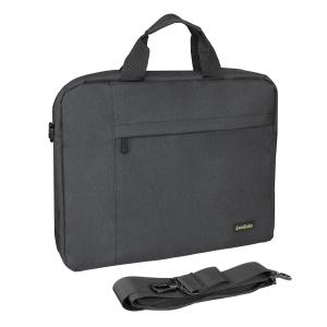 Сумка для ноутбука 15" ExeGate Business ECC-215 Black, черная, полиэстер повышенной плотности 600D, 