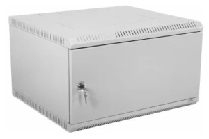 Шкаф настенный ЦМО ШРН-Эконом (ШРН-Э-9.350.1)  9U 600x350мм пер.дв.стал.лист 85кг серый