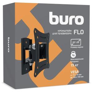 Кронштейн Buro FL0 BM15A71TS1 черный 20"-29" макс.15кг настенный поворот и наклон 