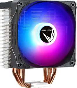 Кулер Formula Ice Burg Plus ARPW 4P ARGB Soc-AM5/AM4/1200/1700/1851 черный 4-pin 17-34dB Al+Cu 200W 