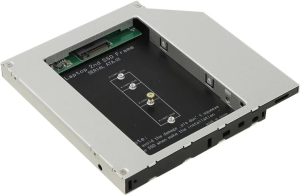 Салазки в отсек Espada 12M2 (optibay, hdd caddy) NGFF (M.2) SSD to miniSATA 12,7мм для подключения S