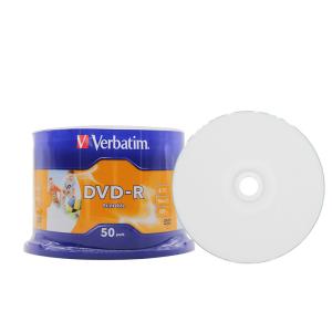 Диск DVD-R 4.7Gb 16x 50 шт. Verbatim cake box Printable 63513