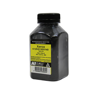 Тонер Xerox Phaser 6125/6130/6140, Тип 2.0, Bk, 40 г, банка Hi-Black