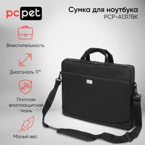 Сумка для ноутбука PC Pet 600D 17" черный нейлон PCP-A1317BK