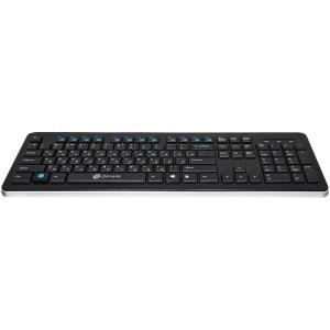 Клавиатура Oklick 870S черный USB беспроводная slim Multimedia 368218
