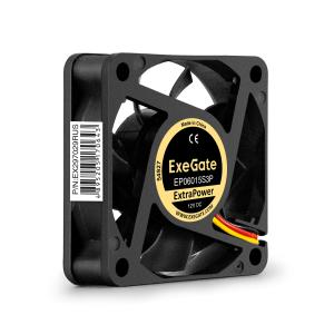 Кулер ExeGate ExtraPower EP06015S3P (60x60x15 мм, Sleeve bearing (подшипник скольжения), 3pin, 4800R