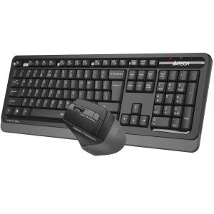 Беспроводная клавиатура и мышь A4Tech Fstyler FGS1035Q черный/серый бесшумная USB