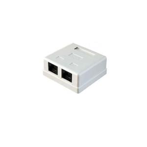 Розетка компьютерная настенная  RJ-45 5 кат. двойная Ningbo TL-CAT-014 RJ45 cat 5e