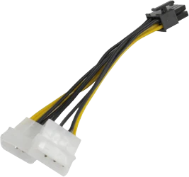 Переходник 2хMolex-PCI-E 6pin