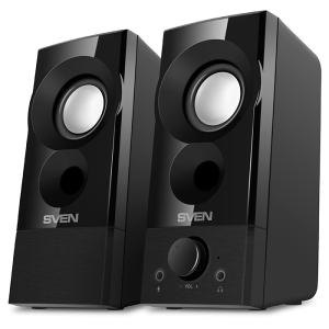 Колонки Sven 357 2.0 черный 6Вт 