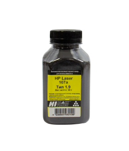 Тонер HP 107а, Тип 1.9, Bk, 40 г, банка Hi-Black 