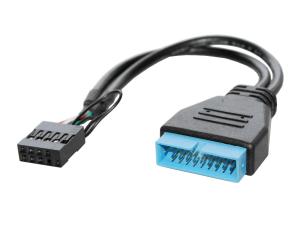 Переходник USB 3.0 на USB 2.0 (для подключения корпуса с 3.0 к материнской плате с 2.0) CC-U3U-01