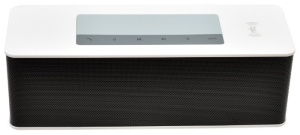 колонка портативная microlab 2.0 md215 черная с белым (7w rms) bluetooth, nfc