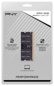 оперативная память 16гб ddr4 sodimm pny mn16gsd42666  