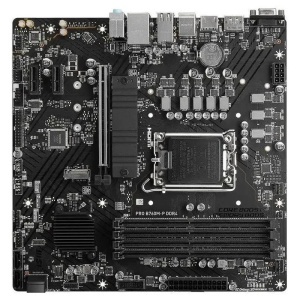 материнская плата msi pro b760m-p s1700 ddr4 matx