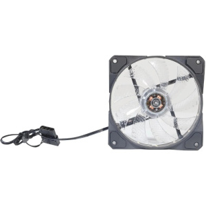 вентилятор оклик og-cf120rgb2-bk rgb 120х120x25 черный 3-pin 4-pin (molex) ret
