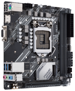 материнская плата asus prime h410i-plus/csm s1200 mini-itx 2xddr4 pciex16 m.2 vga hdmi glan