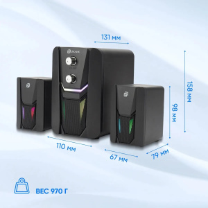 колонки oklick ok-423 2.1 черный 11вт n-189