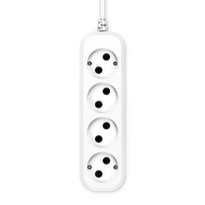 удлинитель buro bu-psl4.1/w 1.5м (4 розетки) белый (пакет пэ)