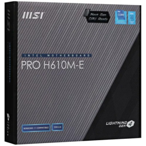 материнская плата msi pro h610m-e s1700 2xddr5 