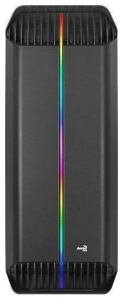 корпус aerocool gladiator duo-g-bk-v1 atx без бп, с окном, подсветка