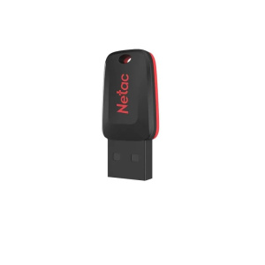 флешка 4гб netac nt03u197n-004g-20bk 4gb u197 usb2.0 черный/красный