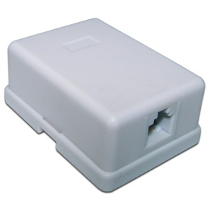 розетка  телефонная настенная lanmaster (twt-ss1-12-wh) rj 11/12