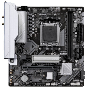 материнская плата gigabyte b650m gaming wifi6e am5, amd b650, 2xddr5-5200 мгц, 1xpci-ex16, 1xm.2, mi