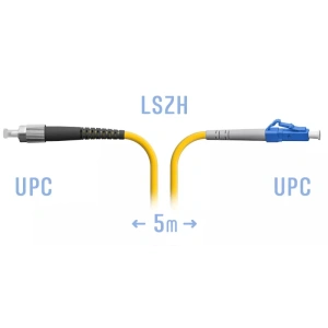 патчкорд оптический lc/upc-fc/upc sm 5метра