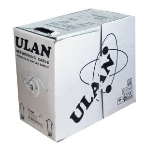 кабель ulan u/utp 2pair 0,47mm (100% медь) длина 500 метров ,2 пары, кат.5, 100мгц, одножильный, bc 