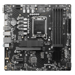 материнская плата msi pro b760m-p b760, lga1700, 4*ddr5, 1*pciex16, 2*pciex1, 2*m.2, 1*typec, 3*usb3