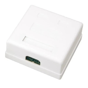 розетка  rj-45 5 кат. двойная rexant (03-0151) 2 порта кат.5e utp бел.
