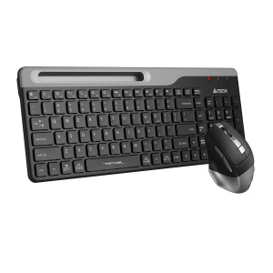 беспроводная клавиатура и мышь a4tech fb2535c черный/серый usb bluetooth