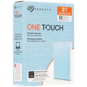 внешний жесткий диск 2тб seagate stkb2000402 one touch light blue usb 3.2 gen 1 2.5"